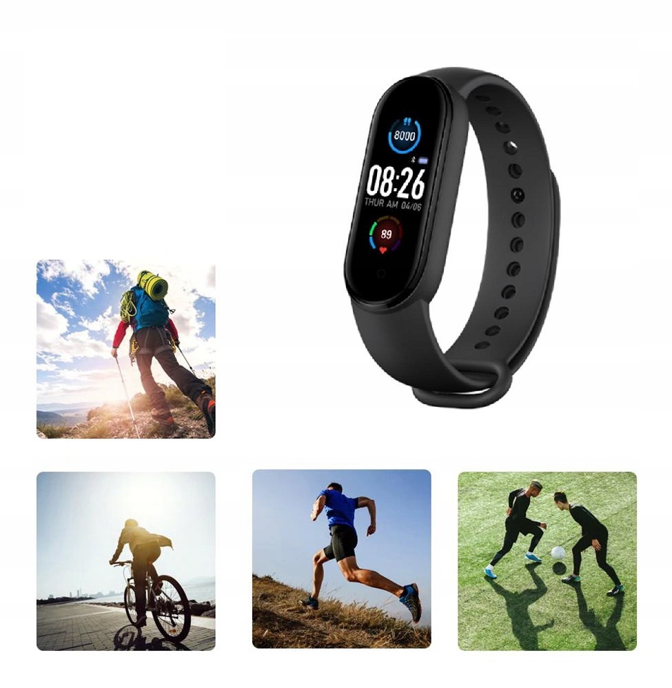 M5 PRO OPASKA SPORT SMARTWATCH SMARTBAND ZEGAREK Marka Lewer